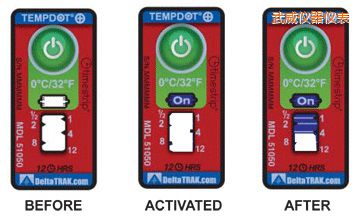 武威溫度指示標(biāo)簽 累計上升時間/溫度的標(biāo)簽